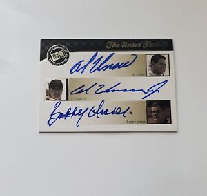 Unser Family Press Pass Legends Autograph Card (Al Unser, Bobby Unser, Al Jr)
