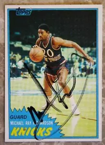 New York Knicks Michael Ray Richardson signed / autographed 1981-82 Topps card-- - Picture 1 of 1