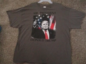 DONALD TRUMP MR PRESIDENT T TEE SHIRT GRAU GREY 2XL XXL - Bild 1 von 4