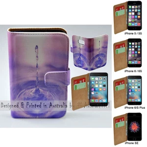 Funda protectora billetera para teléfono móvil con impresión líquida con salpicaduras para Apple iPhone - Imagen 1 de 3