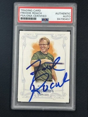 Freddie Roach 2013 Allen Ginter Hand Signed PSA Auto Authentic (455) #219 - Image 1 of 2