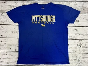 Pittsburgh Pitt Panthers Football Fanatics NCAA Men's Blue Spell Out T-Shirt XL - Picture 1 of 4
