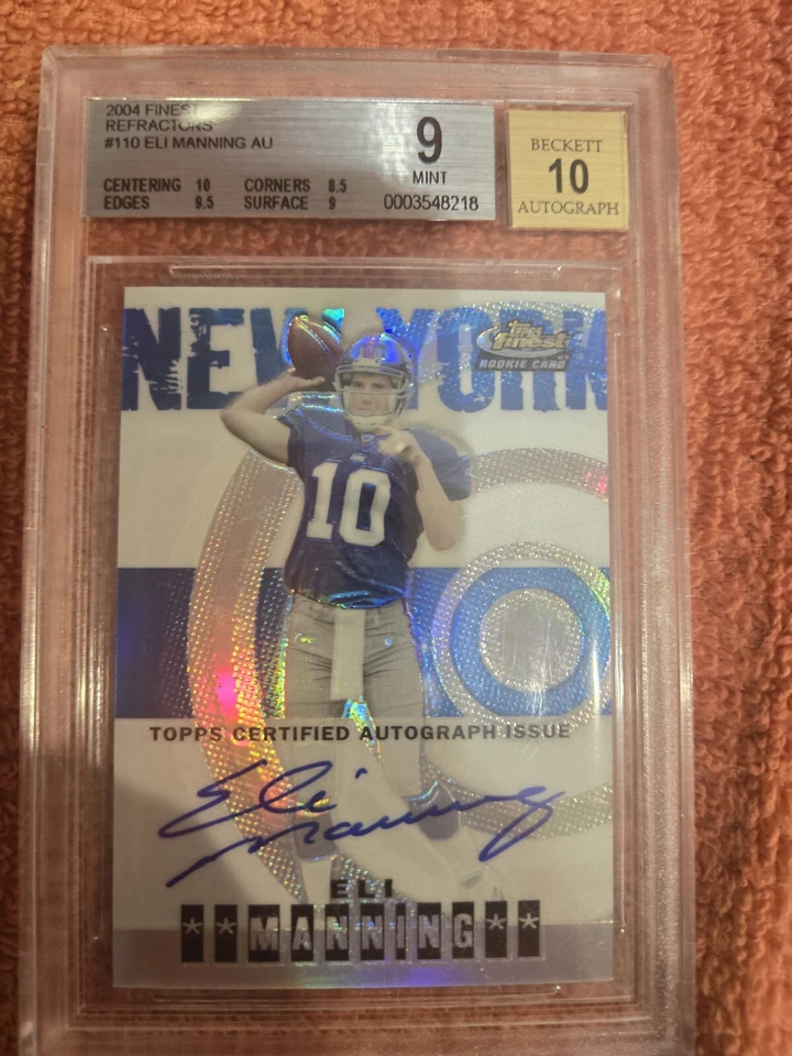 2004 Topps Finest - Refractor #110 Eli Manning /199 (AU, RC) - Image 1 of 1