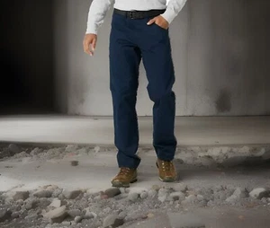 Wrangler Workwear Men's Size 44x30 Relaxed Work Pant Blue (Dark Sapphire) - Picture 1 of 8