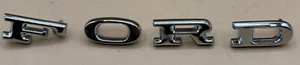 HOOD, TRUNK LID OR TAILGATE EMBLEM, FORD LETTER SET WITH PINS - Bild 1 von 2