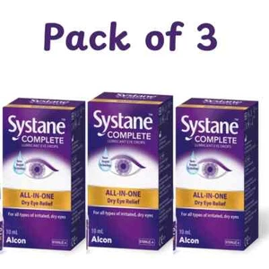 Systane Complete Lubricant All In One Eye Drops 10ml Pack Of 3 - Picture 1 of 4