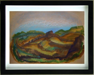Gouache Landscape Fauvist By Bertrand Marie-Thérèse Called Mité (Q) - Picture 1 of 8