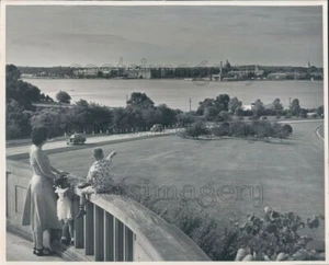 1955 Press Photo Governor Ritchie Highway Memorial Severn River 1950s Maryland - Picture 1 of 2