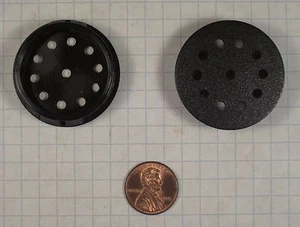 HEYCO #2756 VENTILATED HOLE PLUG FOR 35mm DIAMETER HOLE, BLACK PLASTIC - Picture 1 of 2