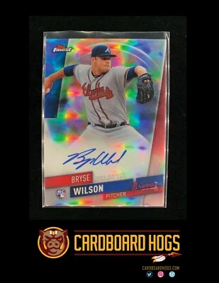 Bryse Wilson - 2019 Finest Autograph Refractor RC #FA-BW Atlanta Braves - Image 1 of 3