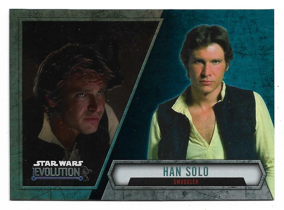 2016 Topps Star Wars Evolution Blue Lightsaber Parallel #40 Han Solo - Smuggler - Image 1 of 1