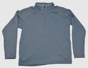 The North Face Mountain Peaks Men's Sweatshirt Size XL Gray 1/4 Zip Waffle Knit - Picture 1 of 14