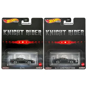 Hot Wheels - Knight Rider Doppelpack - K.I.T.T & K.I.T.T Super Pursuit Mode 1:64 - Bild 1 von 3