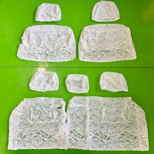 Used Genuine Toyota Crown JZS17# UZS17# 17-Series Lace Half Seat Covers OEM JDM - Picture 1 of 8