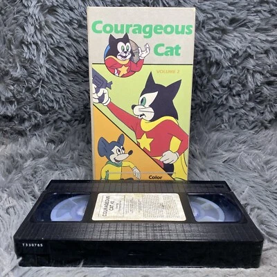 Courageous Cat Volume 2 VHS Tape 1985 Animated Kids Cartoon Classic Rare - Image 1 of 4