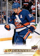"NEW" 2022-23 Upper Deck UD Canvas #C51 Josh Bailey - New York Islanders