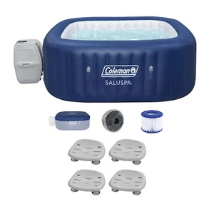 Bestway Coleman Hawaii Hot Tub + Bestway SaluSpa Spa Seat with Adjustable Legs - Picture 1 of 12