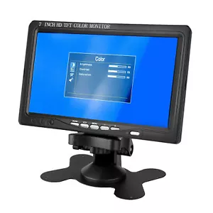 7 inch LCD IPS Screen HDMI VGA Audio Speaker Car Camera DVD Player PC Monitor - Picture 1 of 7
