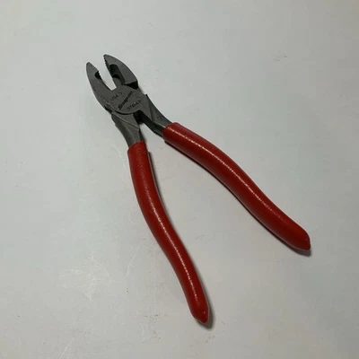 Snap On 7" Lineman's Pliers Red Soft Grip 57AHLP - Image 1 of 4