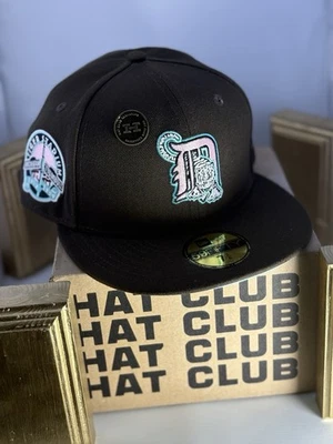 Detroit Tigers Hat Club Noho Nati New Era  59FIFTY 7 3/8 DSWT - Rare With Pin - Image 1 of 4