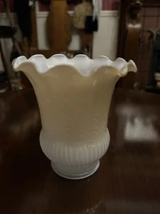 Globo/Tono Blanco De Colección Con Oro Pálido ¡Muy Bonito!! - Imagen 1 de 3