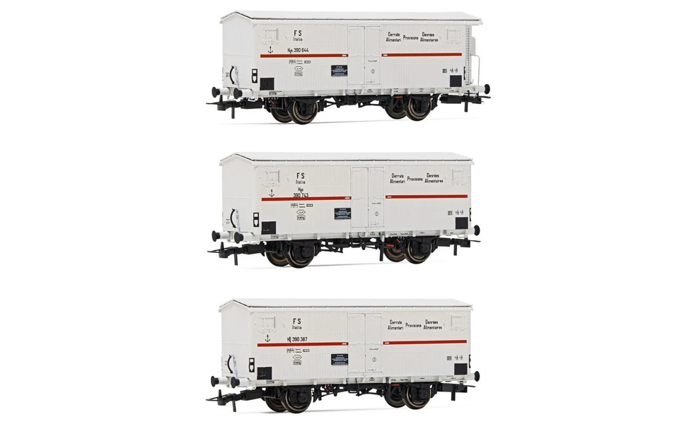 RIVAROSSI HR6561 FS, 3-units pack refrigerated wagons Hgb 2-axles (2 without bra - Photo 1/1
