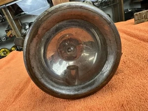 Early Vintage Cowl Fender Driving Custom Motorcycle Head Light w Rear Lens CAR - Picture 1 of 12