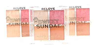 Beauty Supply Resale Lot  3 Revolution Relove Sweet Sundae Pocket Palettes   NEW - Image 1 of 3