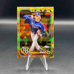 2024 Topps Chrome Sapphire Edition - Shane Baz #435 Gold /50 - Picture 1 of 2