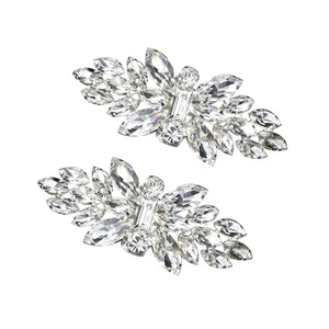 Hebilla de diamantes de imitación brillante decorativo clip para zapatos dijes de novia para tacones - Imagen 1 de 12