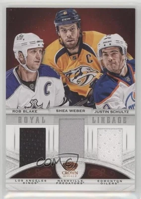 2013 Crown Royale Royal Lineage Materials Rob Blake Shea Weber Justin Schultz - Image 1 of 3