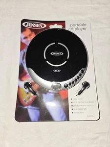 Reproductor de CD portátil Jensen CD-60 Bass Boost y radio FM con auriculares nuevo en caja - Imagen 1 de 2