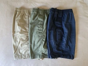 UNIQLO (SET OF 3) Men's Dry Stretch Easy Shorts (in Beige, Olive, & Navy), Large - Picture 1 of 11