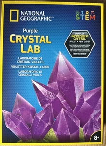 National Geographic Kit de Laboratorio de Cultivo de Cristal Púrpura Amatista Juego Educativo - Imagen 1 de 3