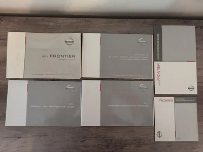 2011 Nissan Frontier Owners Manual Guide Set with Case - Used, Excellent Foto 1 de 4