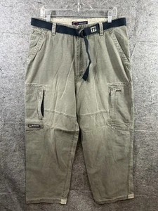 Bugle Boy VTG 90s Air Force Nylon Belt Cargo Pants Skater Grunge 10” Leg 34x30 - Picture 1 of 15