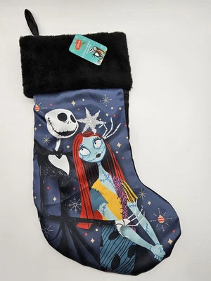 Disney The Nightmare Before Christmas Stocking Black Plush Holiday Stocking 19" - Image 1 of 4