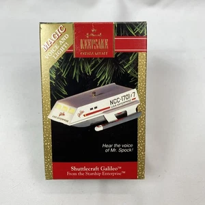 Hallmark Star Trek Enterprise Shuttlecraft Galileo Ornament 1992 Magic Voice - Picture 1 of 7