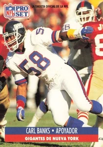Carl Banks 1991 Pro Set Spanish #164 New York Giants Football Card - Bild 1 von 4