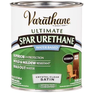 Varathane Satin Clear Water-Based Spar Urethane 1 qt. (Pack of 2) - Picture 1 of 3