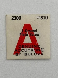 Accutron Bulova 2300 Ground Plate Screw #310 - Picture 1 of 1