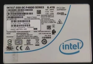 Intel P4600 6.4TB SSD Series DC NVME U.2 2.5" SSDPE2KE064T7 Solid State Drive - Picture 1 of 1