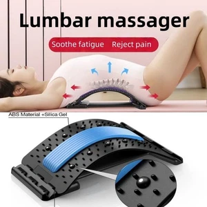 Magnetic Back Stretcher Lumbar Support Massager Pain Relief Spine Traction Tool - Picture 1 of 25