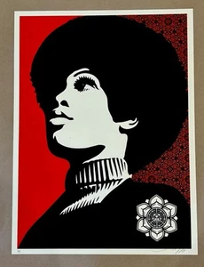 Shepard Fairey Obey PANTHER POWER Signed Numbered AP Screen Print xx/350 RARE! - Picture 1 of 1