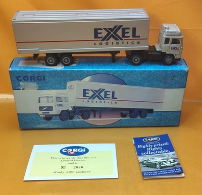 Corgi 98305 1:76 Scale Volvo Container Lorry Exel - VGC Appears Un-displayed - Image 1 of 4