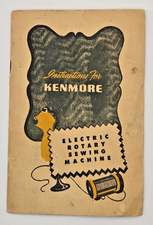 Instrucciones para máquina de coser rotativa eléctrica Kenmore folleto manual de colección Foto 1 de 4