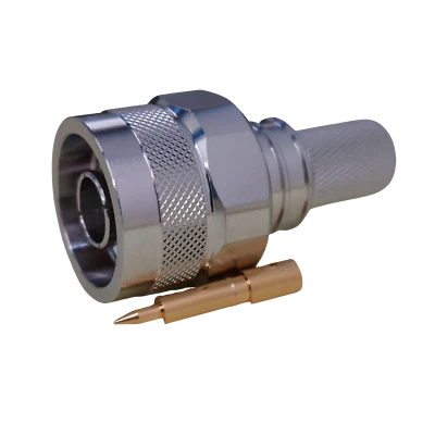 N Male Plug LMR-400 Coaxial Connector TC-400-NMH-X Times Microwave SOLDER PIN - Image 1 of 4
