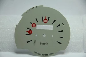 CLASSIC FIAT 500 F R ROUND SPEEDO SPEEDOMETER BACKGROUND METAL BRAND NEW - Picture 1 of 5