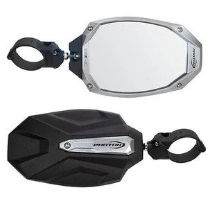 Seizmik Photon Side View Mirror w/ Aluminum Body | 1.875″ or 2" Round Tube Pair - Picture 1 of 7