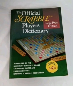 The Official Scrabble Players Dictionary Large Print Staff Merriam Webster  - Bild 1 von 5